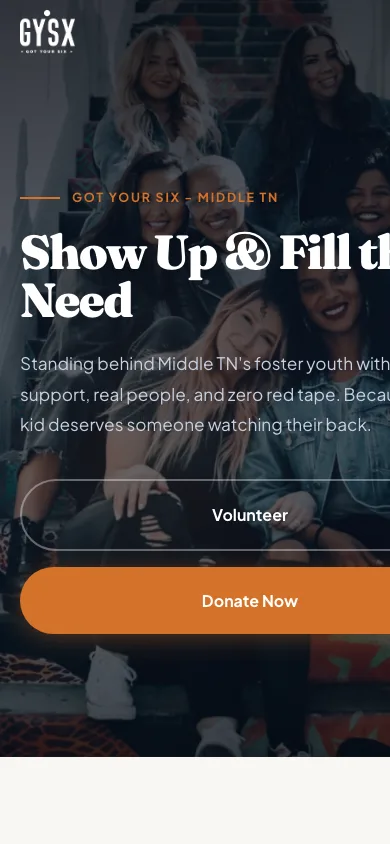 Nonprofit Brand & Web Platform — mobile