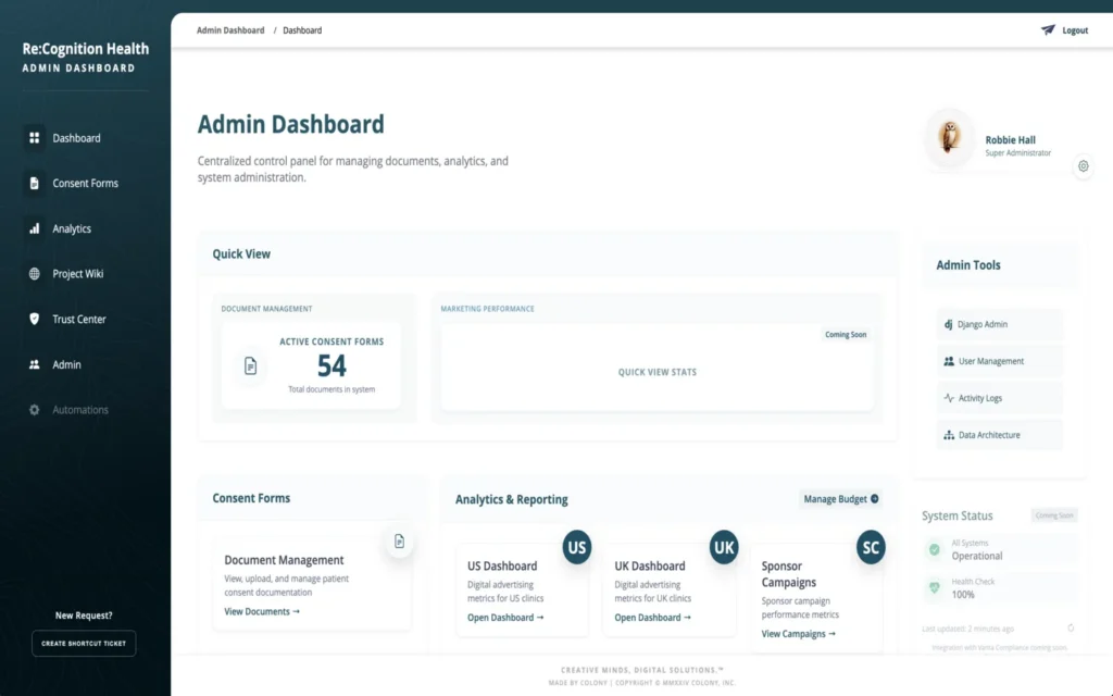 Custom Marketing SaaS Platform