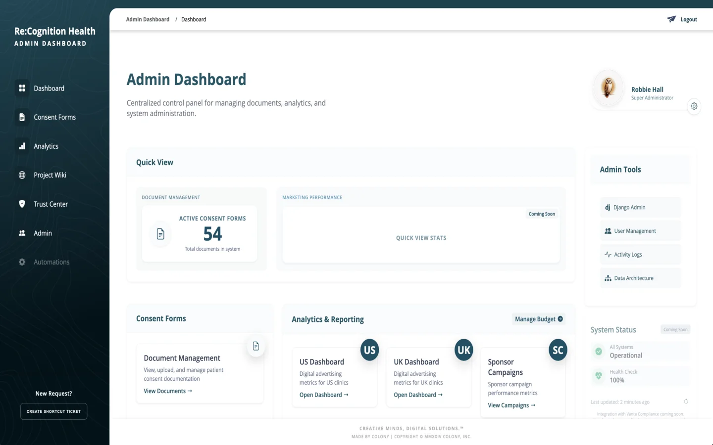Custom Marketing SaaS Platform
